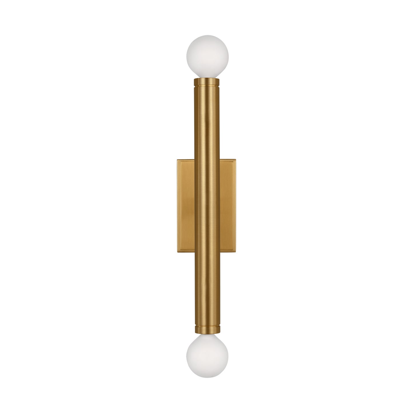 Beckham Modern Two Light Wall Sconce in Burnished Brass