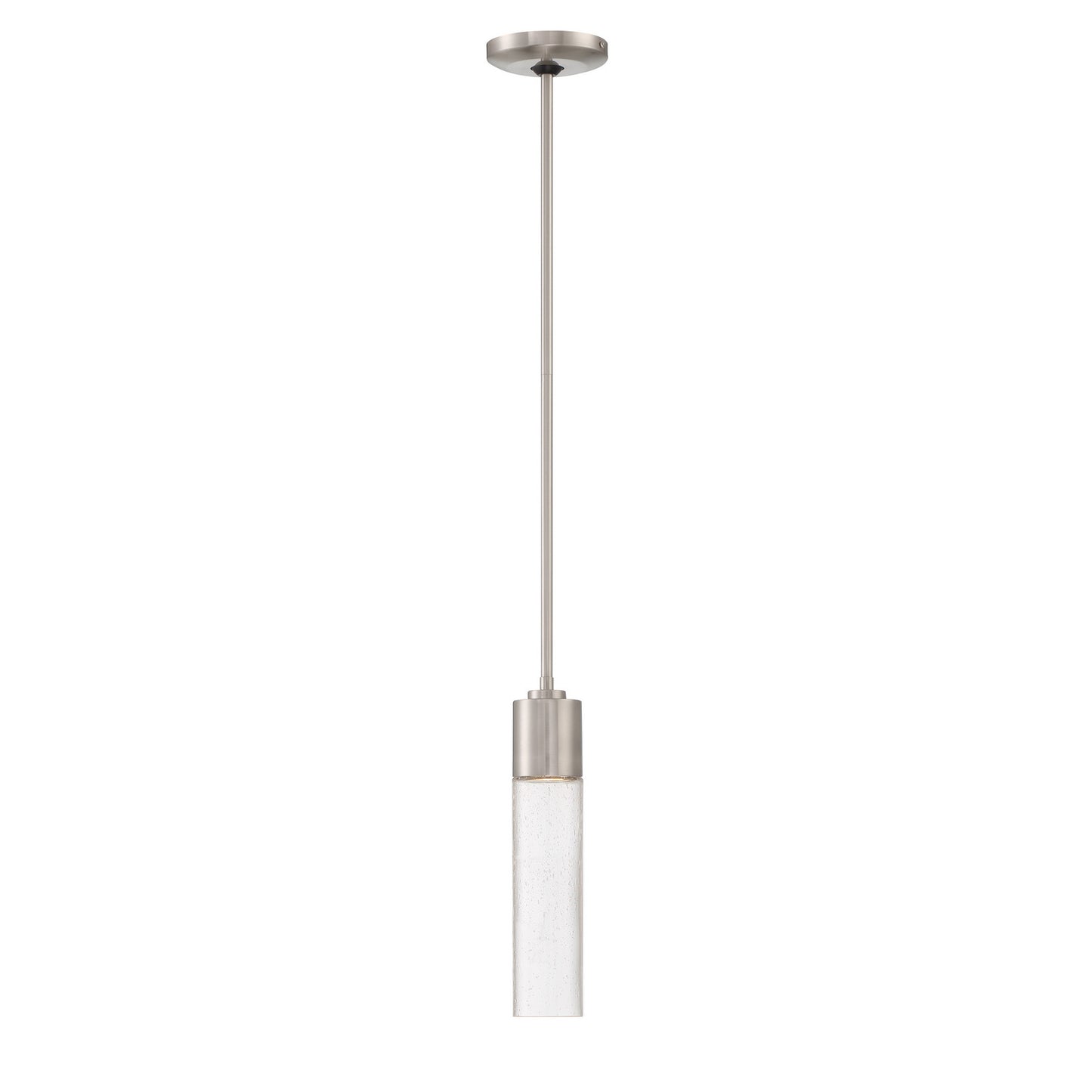 George Kovacs - P971-084 - One Light Mini Pendant - Light Rain - Brushed Nickel