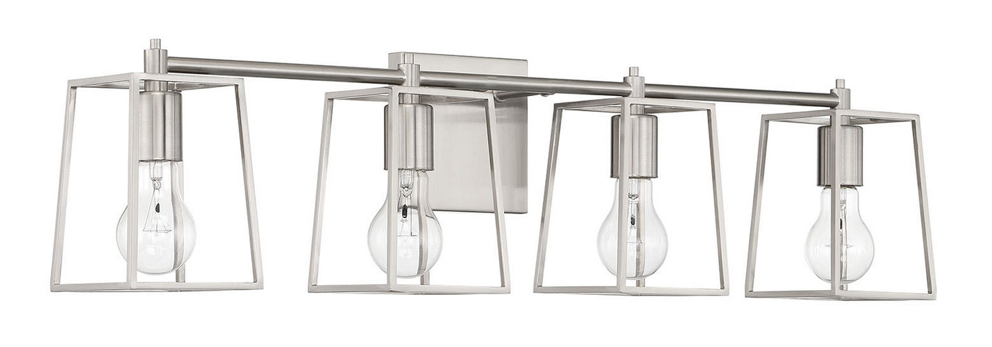 Craftmade - 12132BNK4 - Four Light Vanity - Dunn - Brushed Polished Nickel