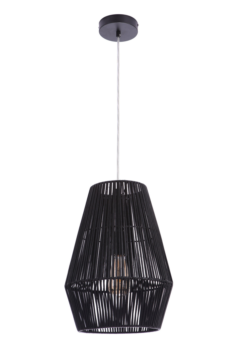 Pendant One Light Pendant in Flat Black