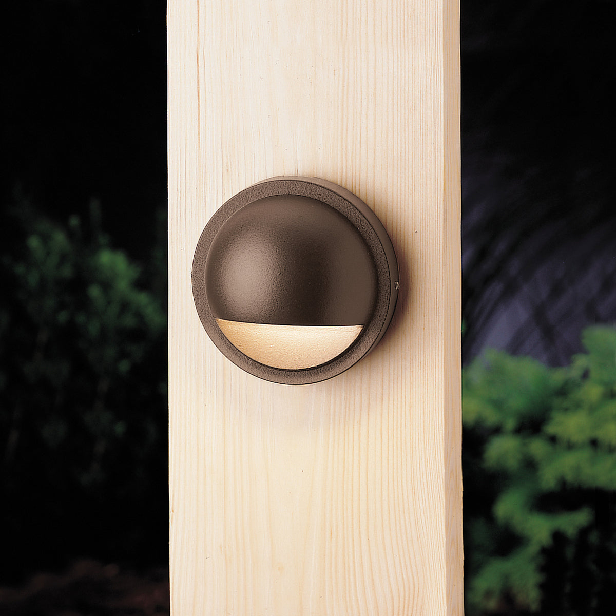 Six Groove One Light Deck in Textured Architectural Bronze
