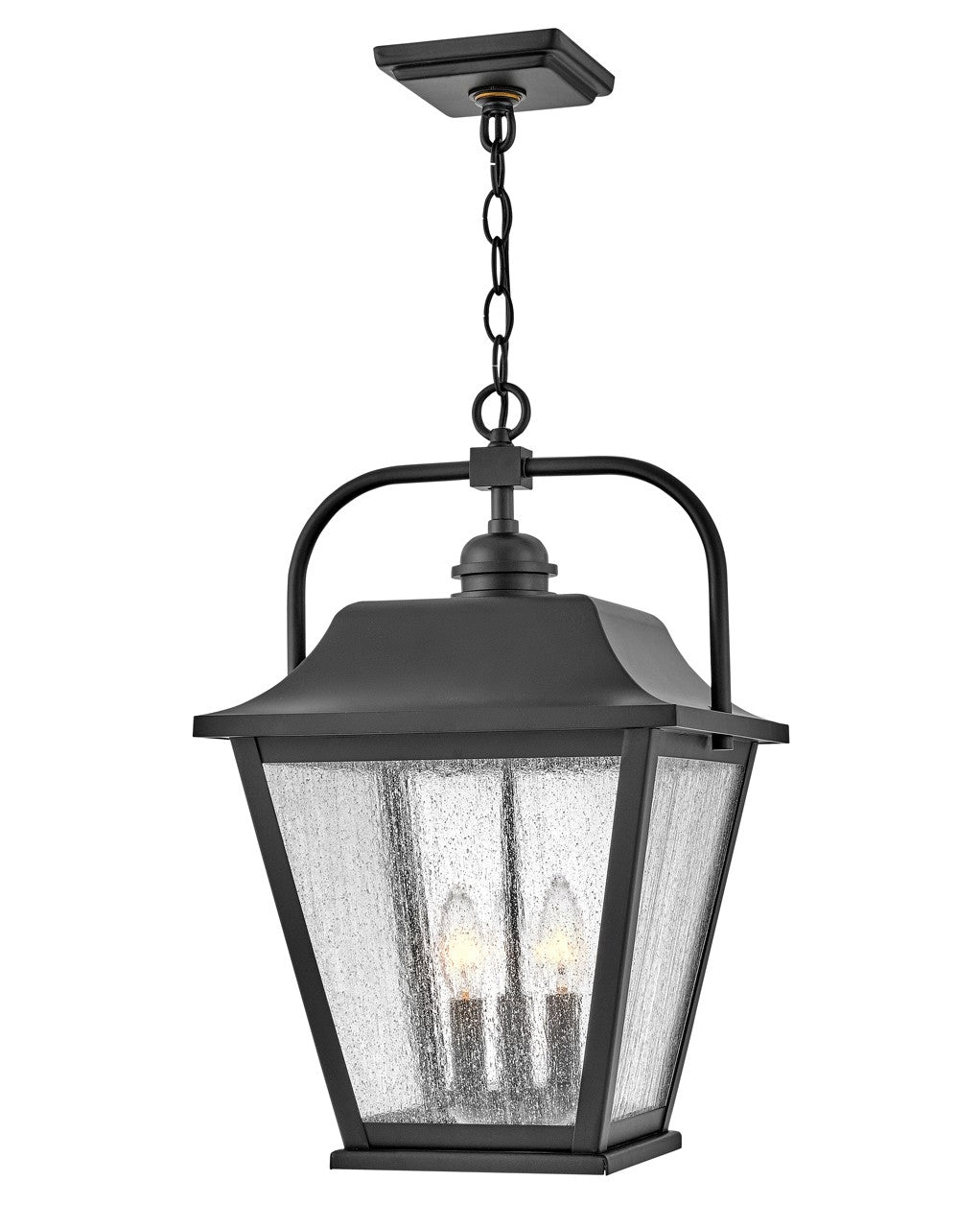 Kingston LED Hanging Lantern in Black