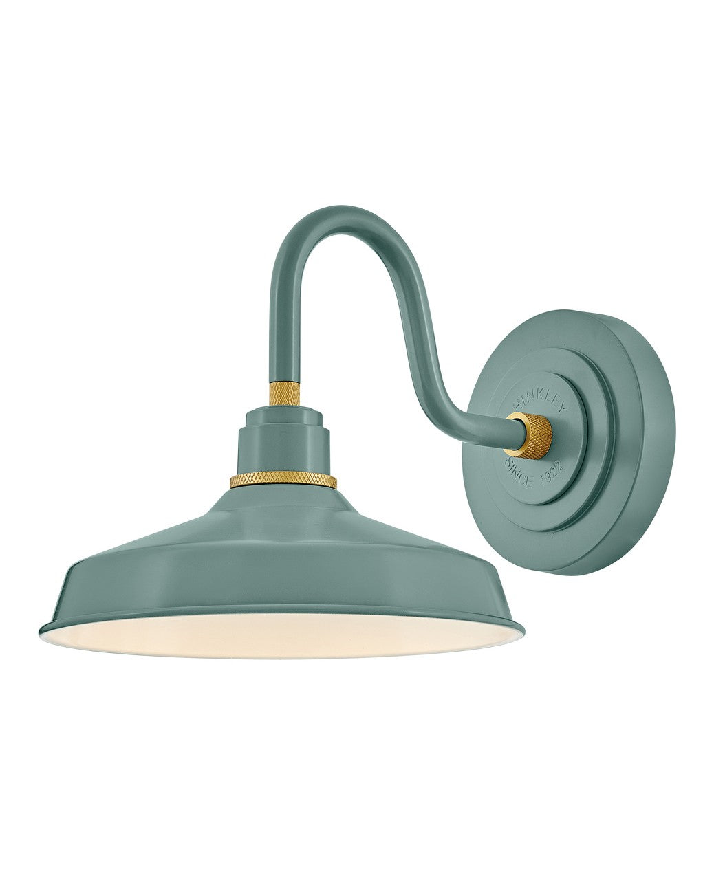 Foundry Classic LED Barn Light in Sage Green
