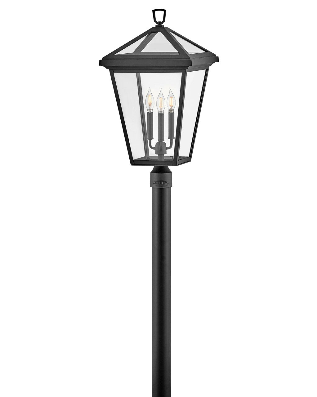 Alford Place LED Post Top or Pier Mount Lantern in Museum Black