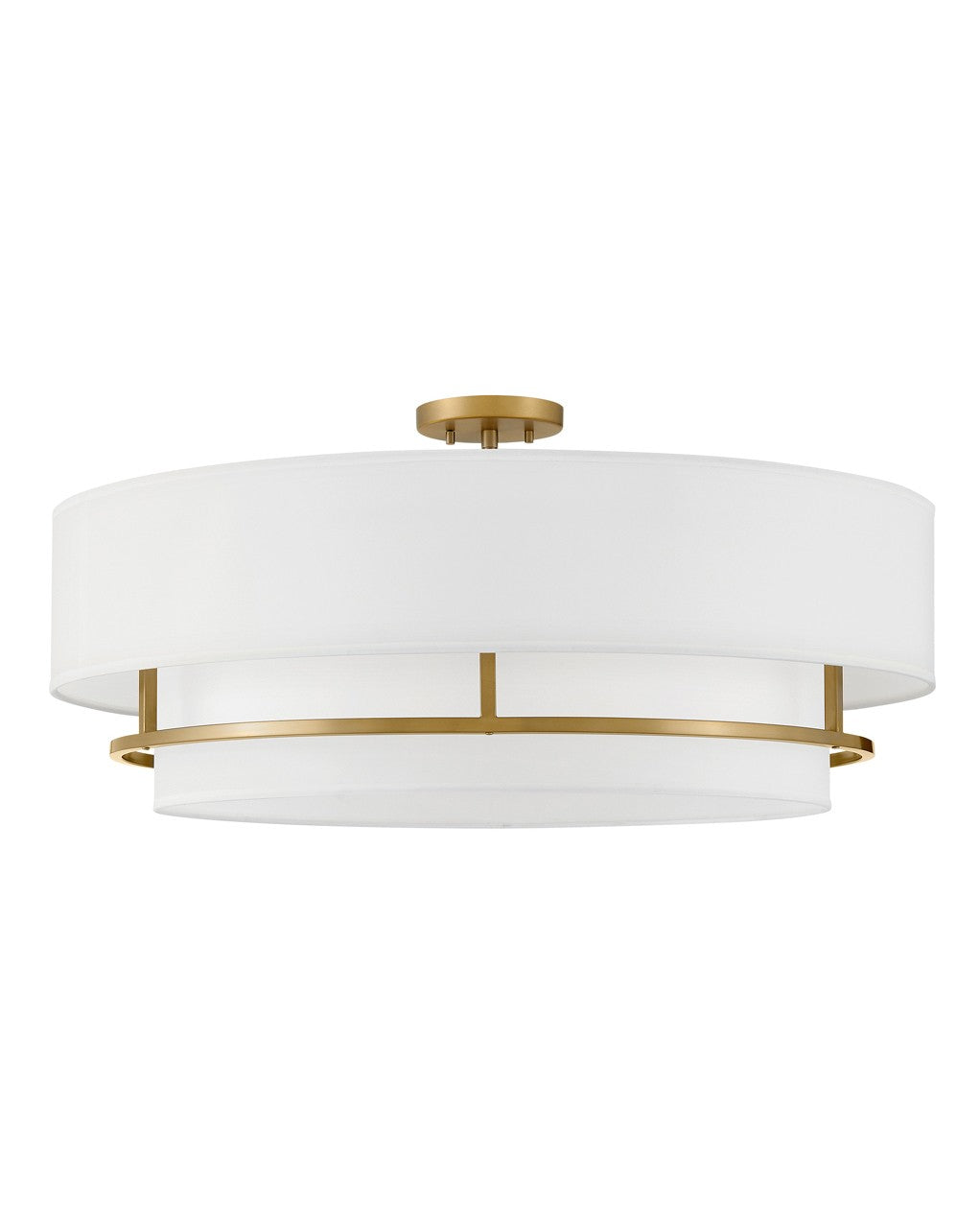 Graham LED Convertible Semi-Flush Mount in Lacquered Brass