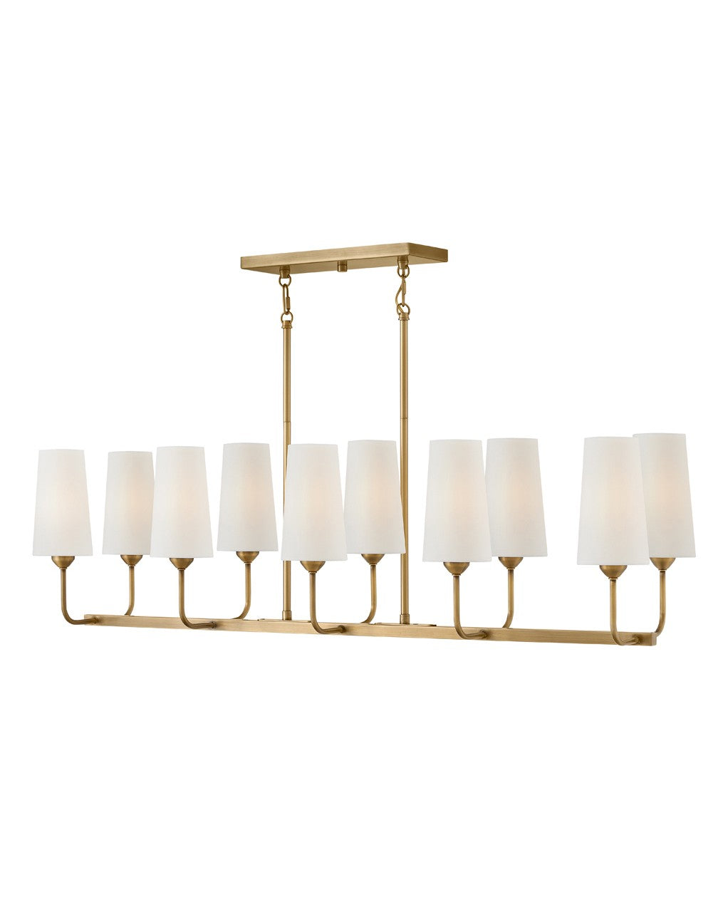 Lewis LED Pendant in Heritage Brass