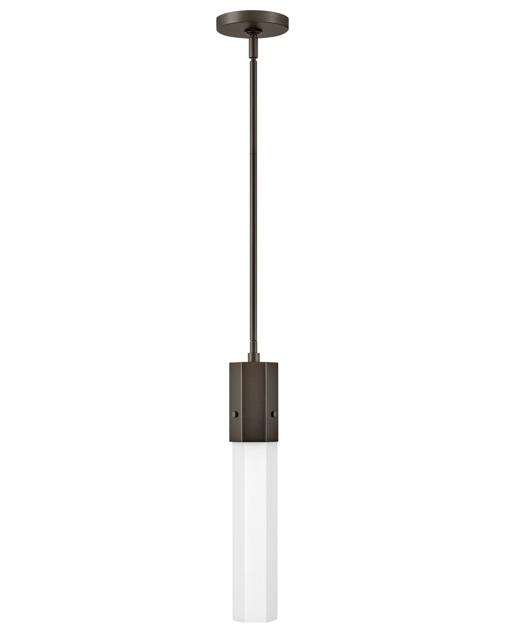 Facet LED Pendant in Black Oxide