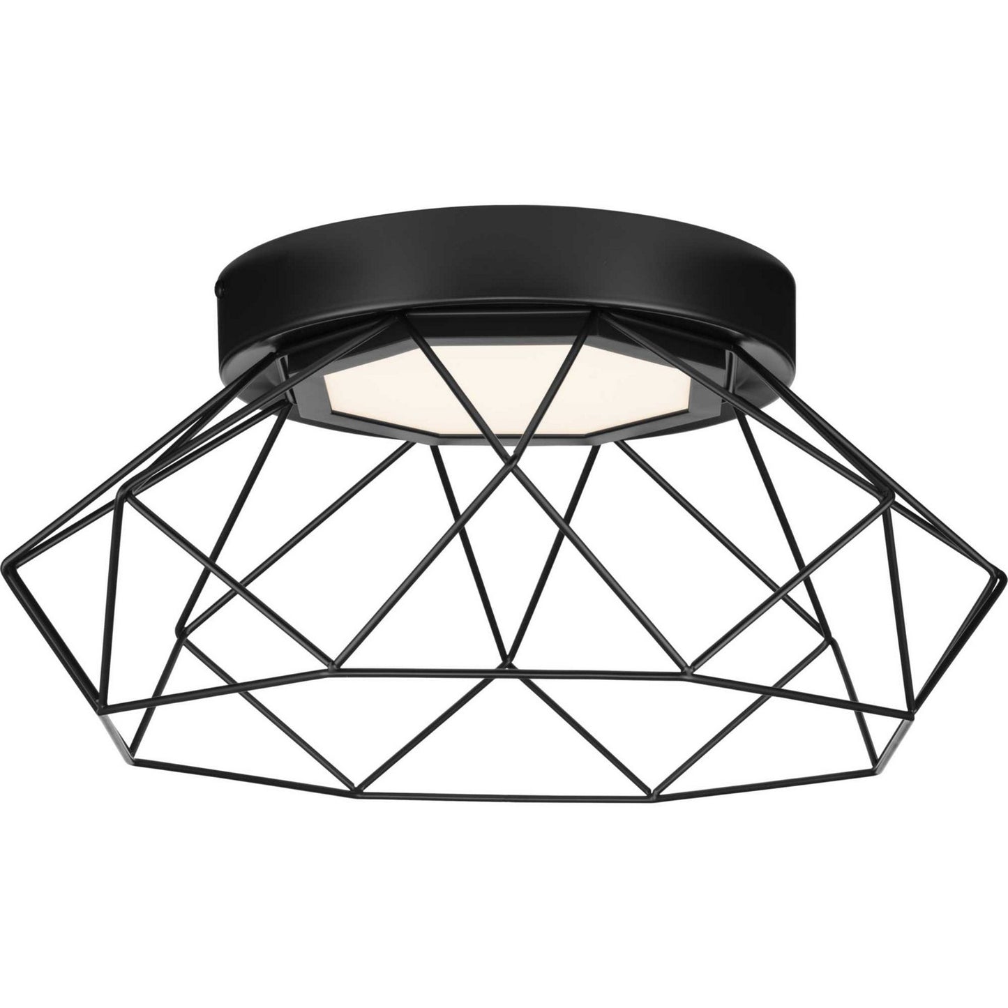 Geodesic Led LED Flush Mount in Matte Black