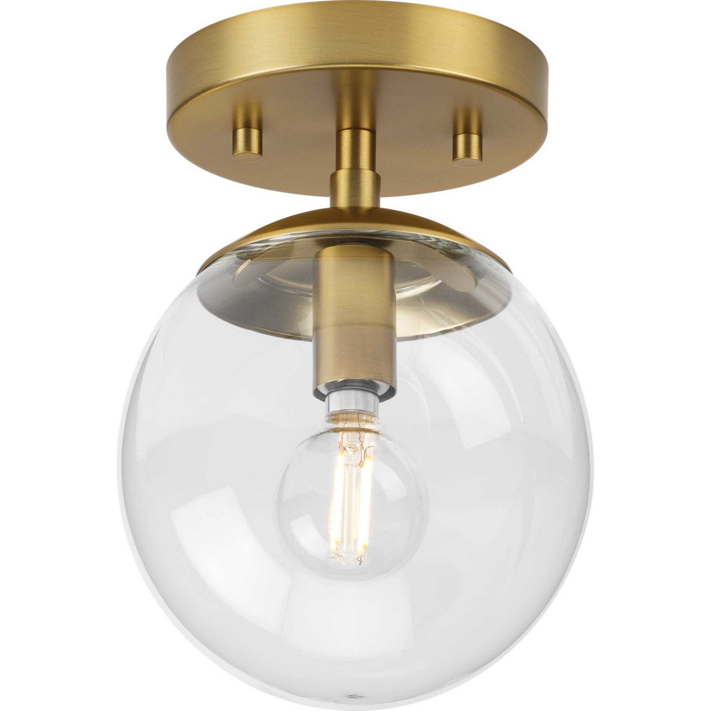 Progress Lighting - P350234-109 - One Light Flush Mount - Atwell - Brushed Bronze