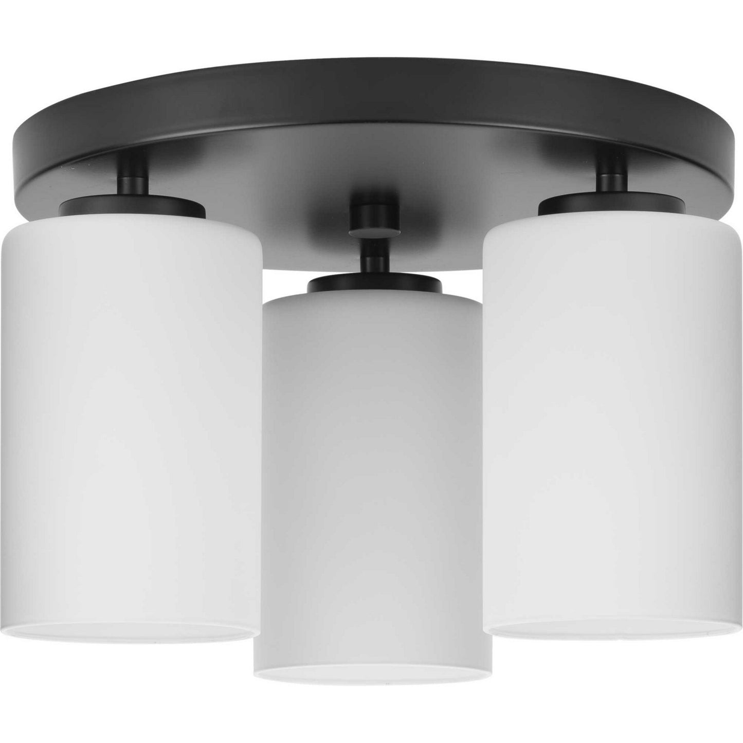 Cofield Three Light Flush Mount in Matte Black