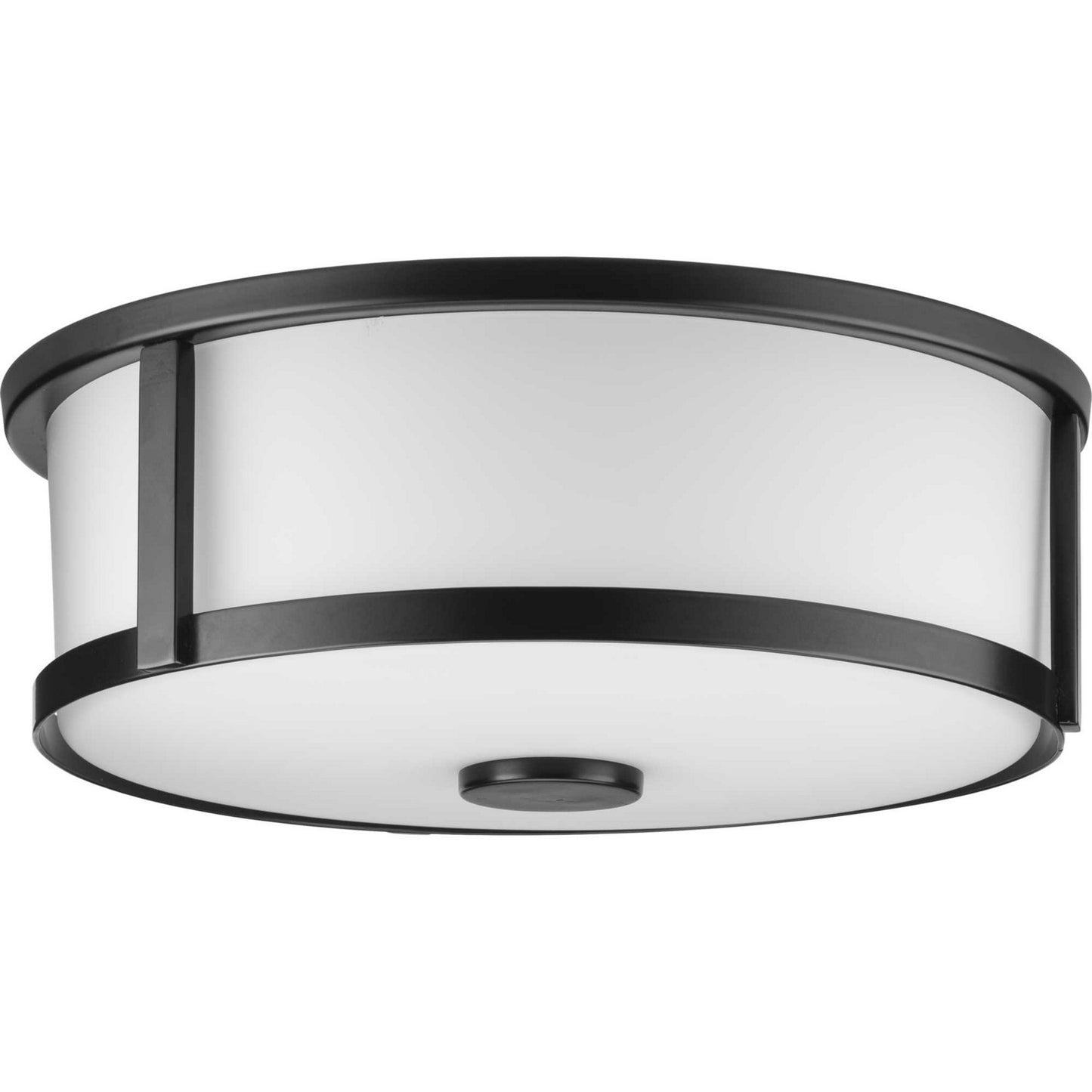 Gilliam Two Light Flush Mount in Matte Black