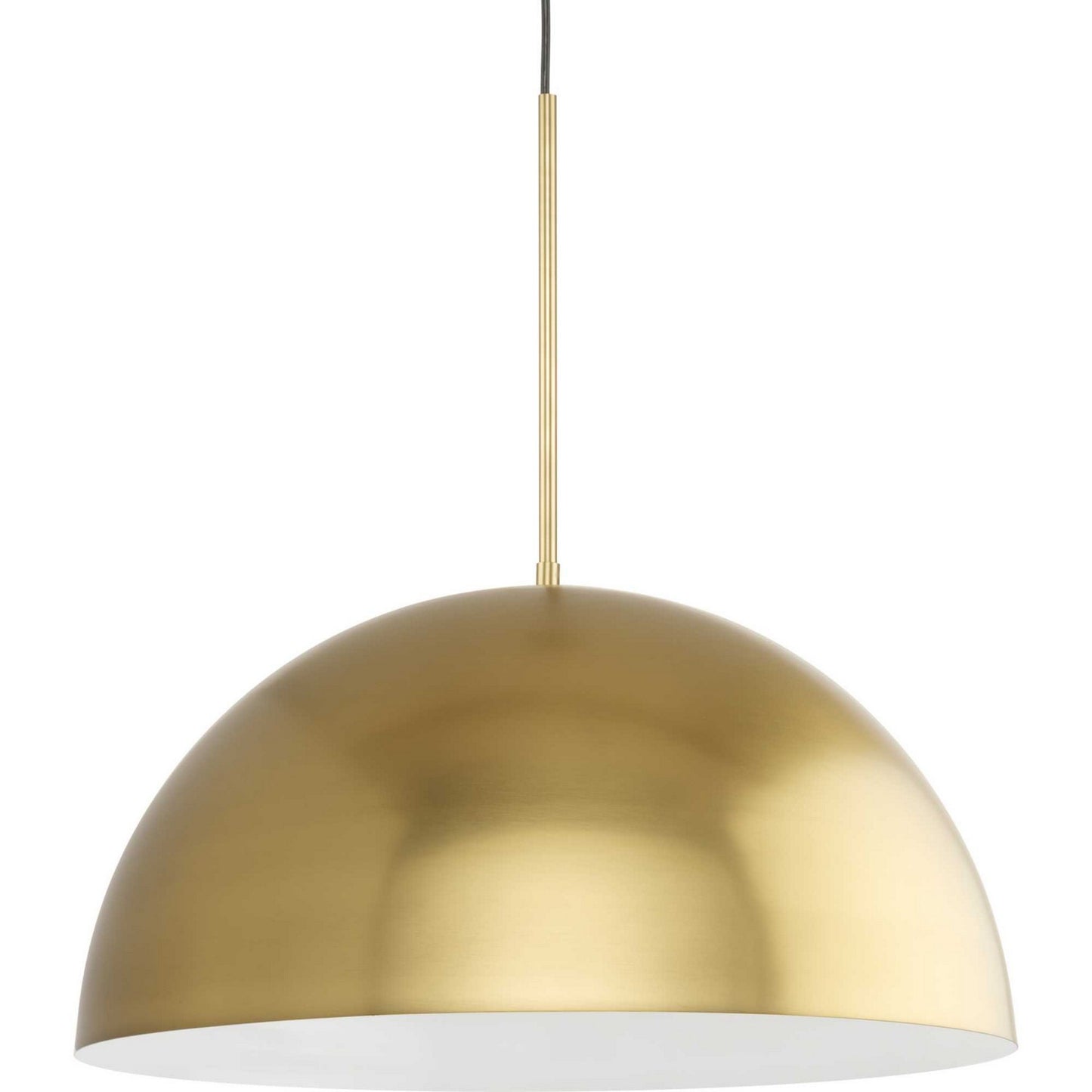 Perimeter One Light Pendant in Brushed Gold