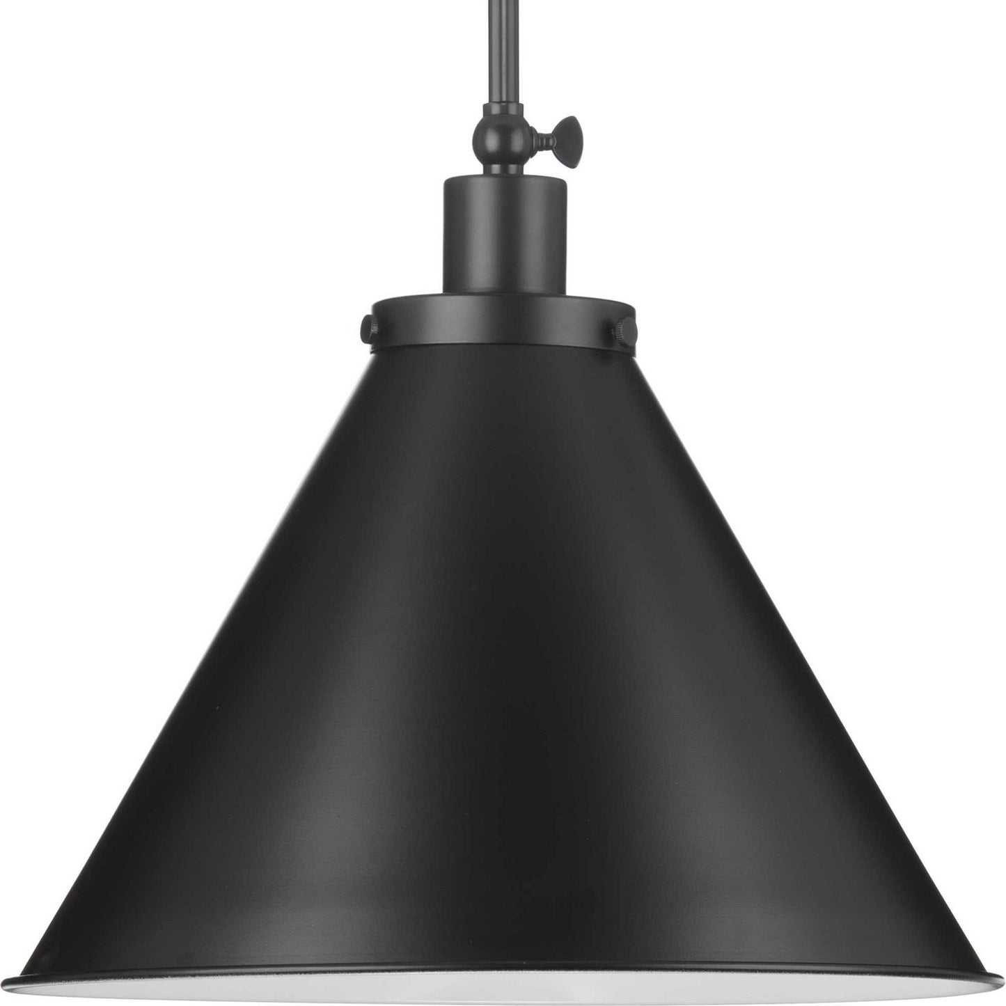 Hinton One Light Pendant in Matte Black