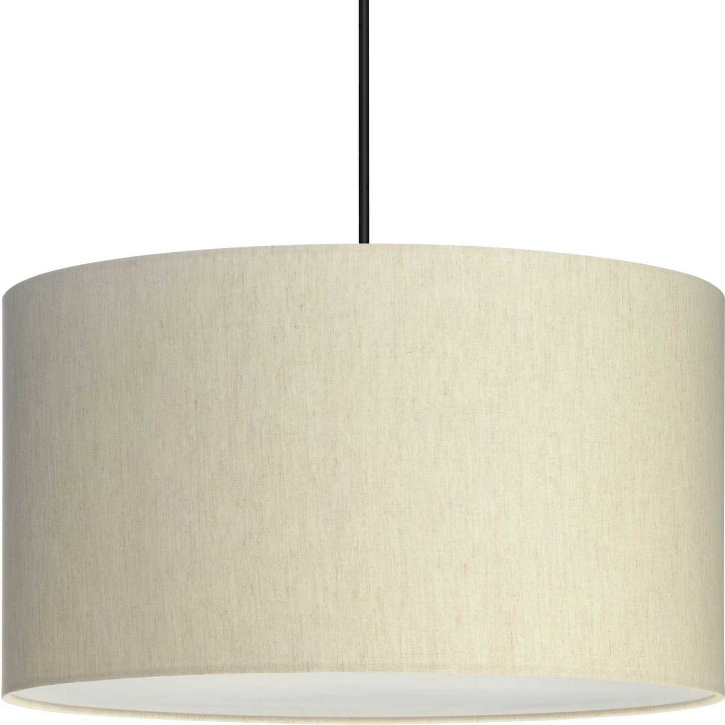 Markor Three Light Pendant in Ecru Linen