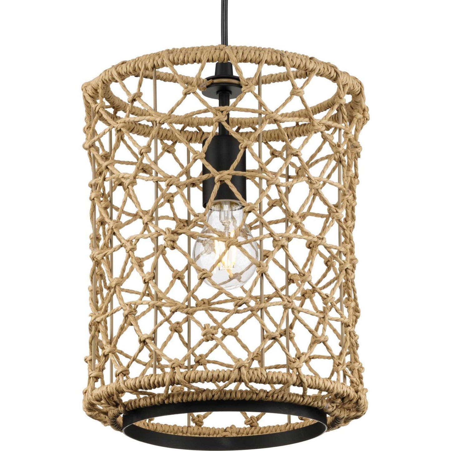 Chandra One Light Pendant in Matte Black