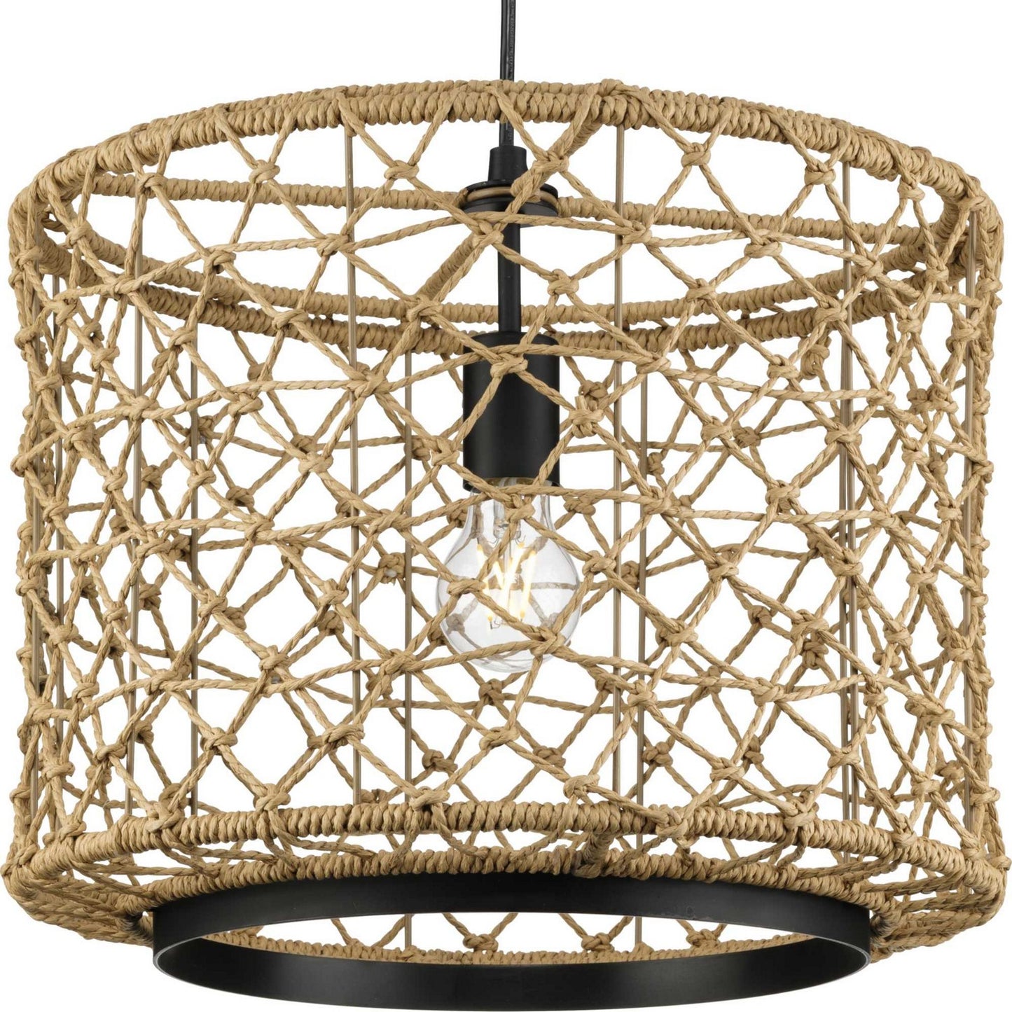 Chandra One Light Pendant in Matte Black