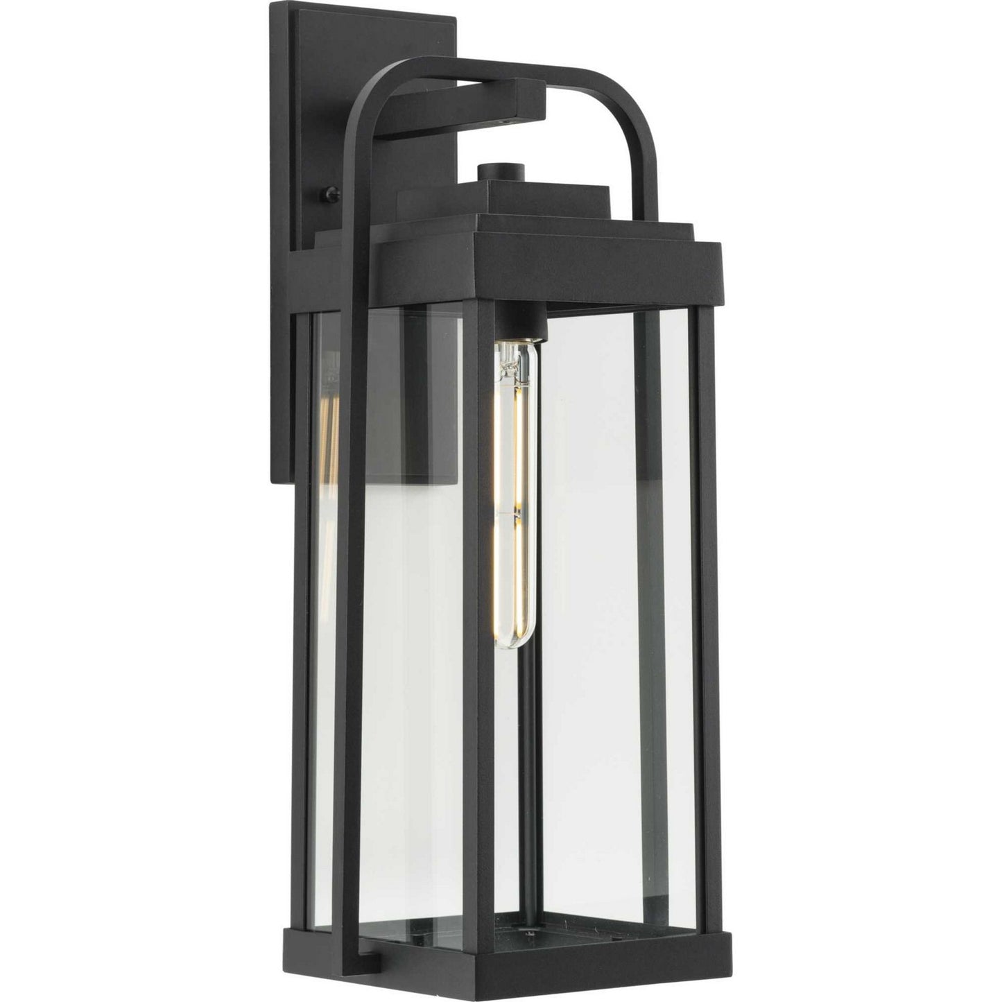 Walcott One Light Outdoor Wall Lantern in Black