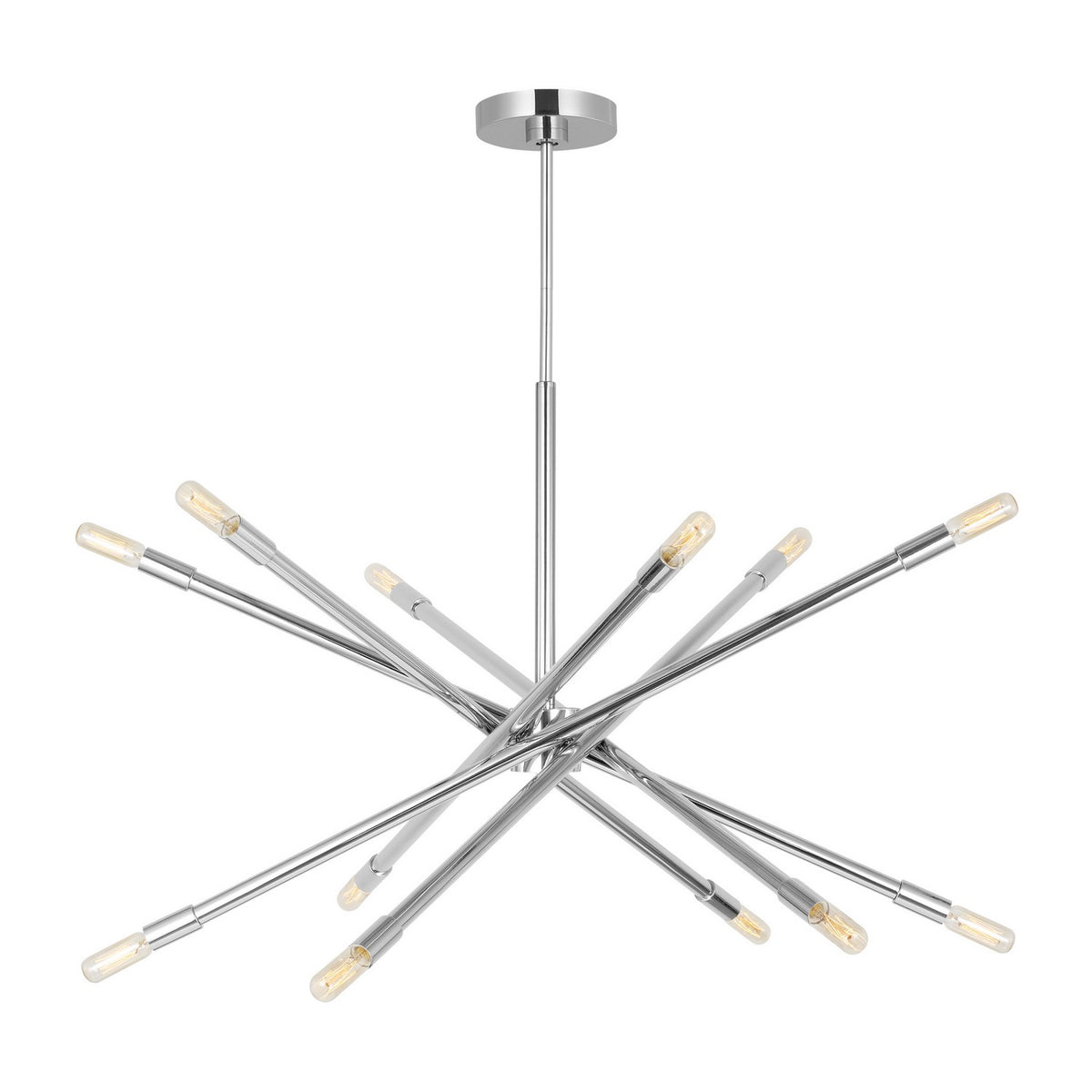 Eastyn 12 Light Chandelier in Polished Nickel