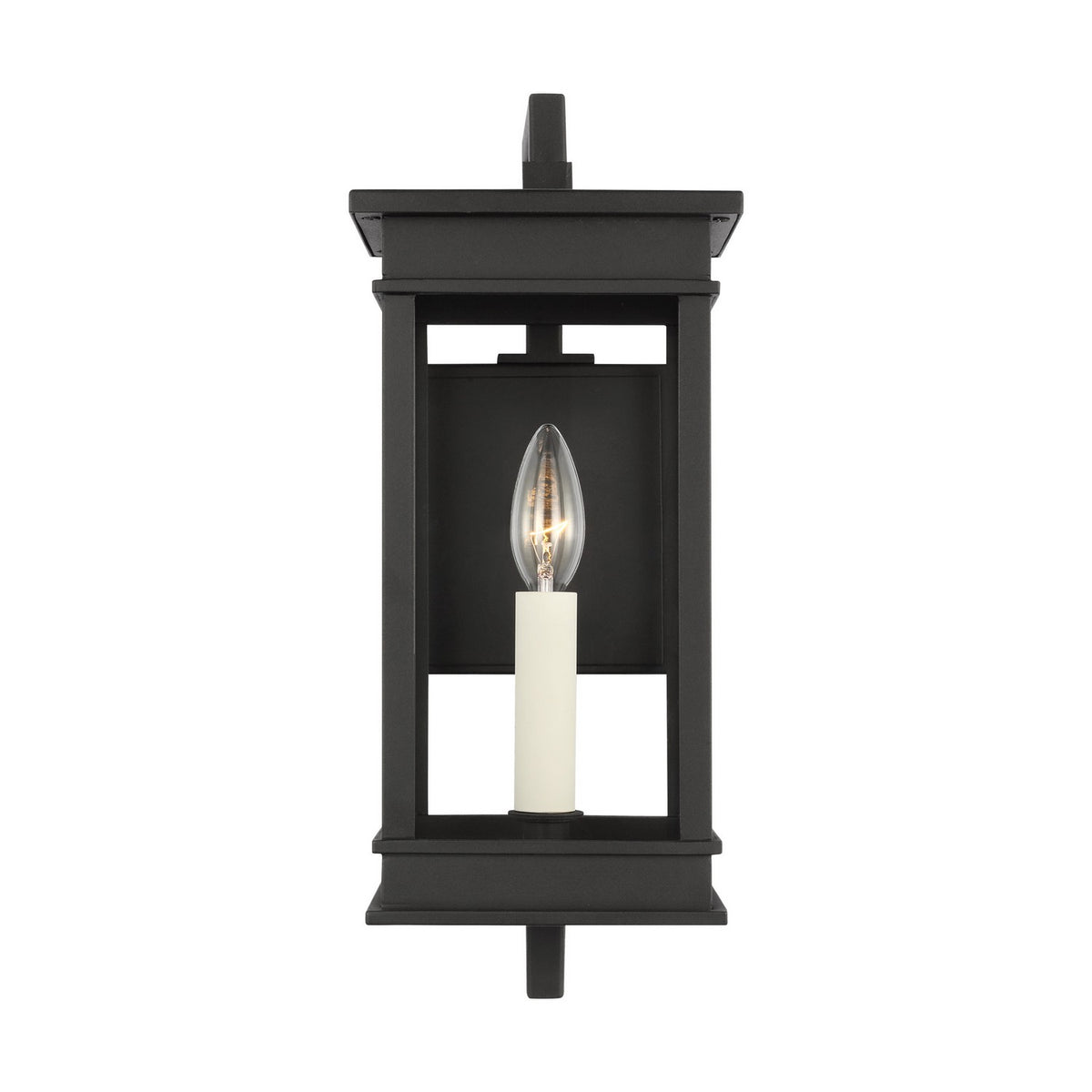 Cupertino One Light Outdoor Wall Sconce in Textured Black