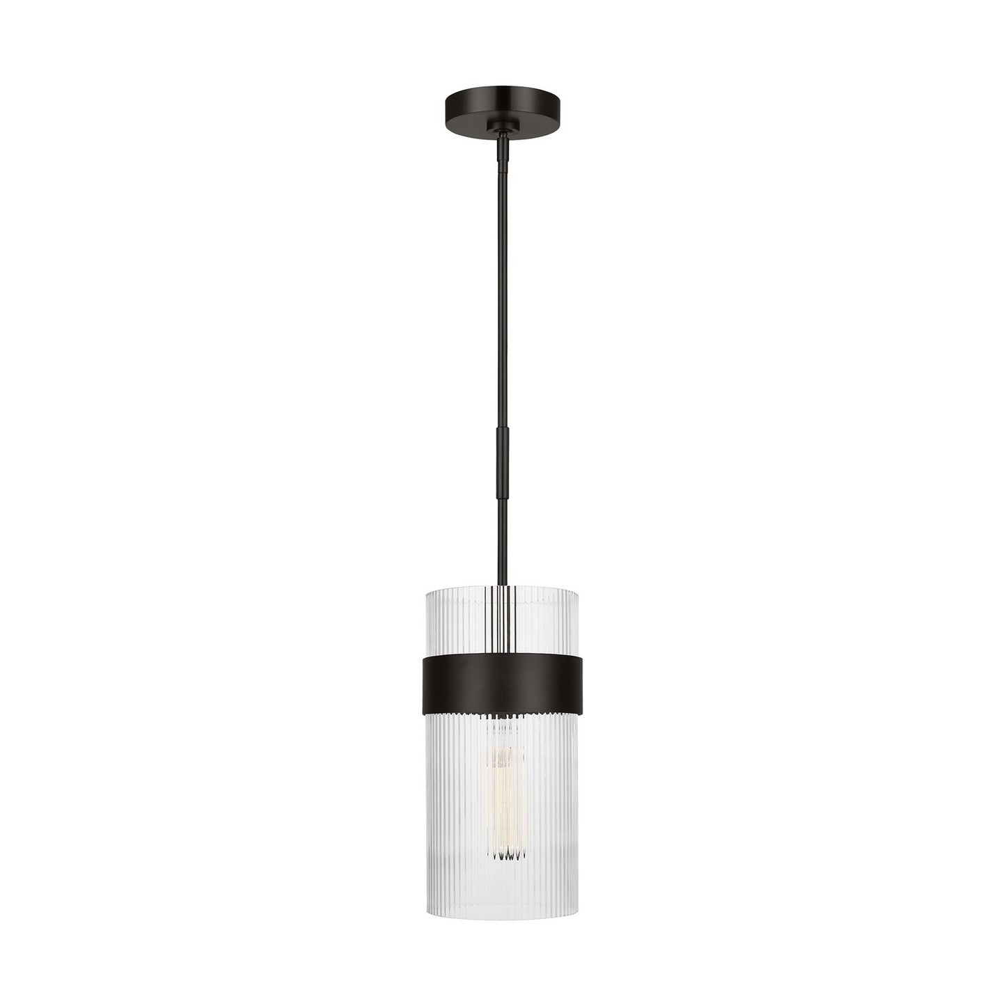 Geneva One Light Pendant in Aged Iron