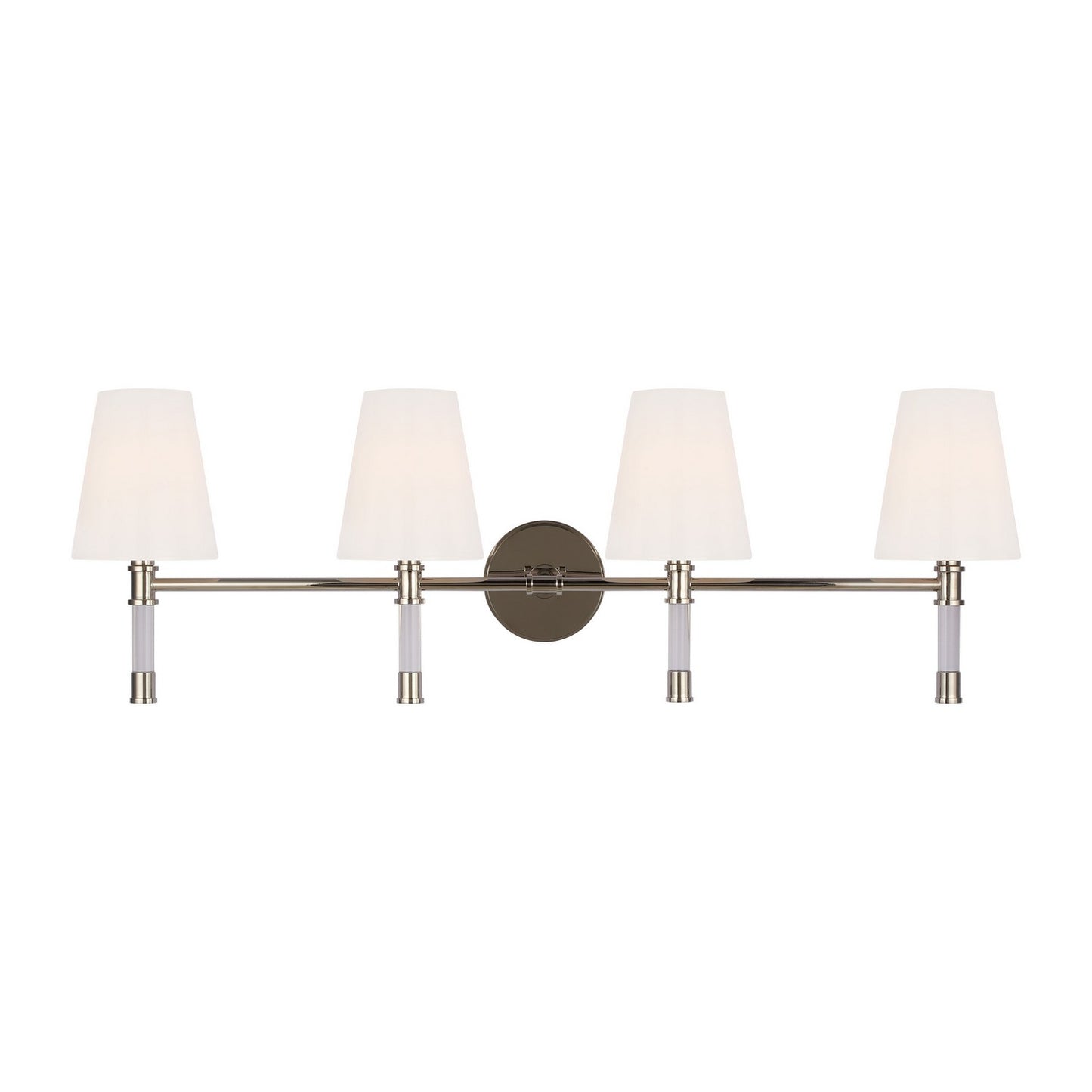 Hanover Four Light Bath Vanity in Polished Nickel