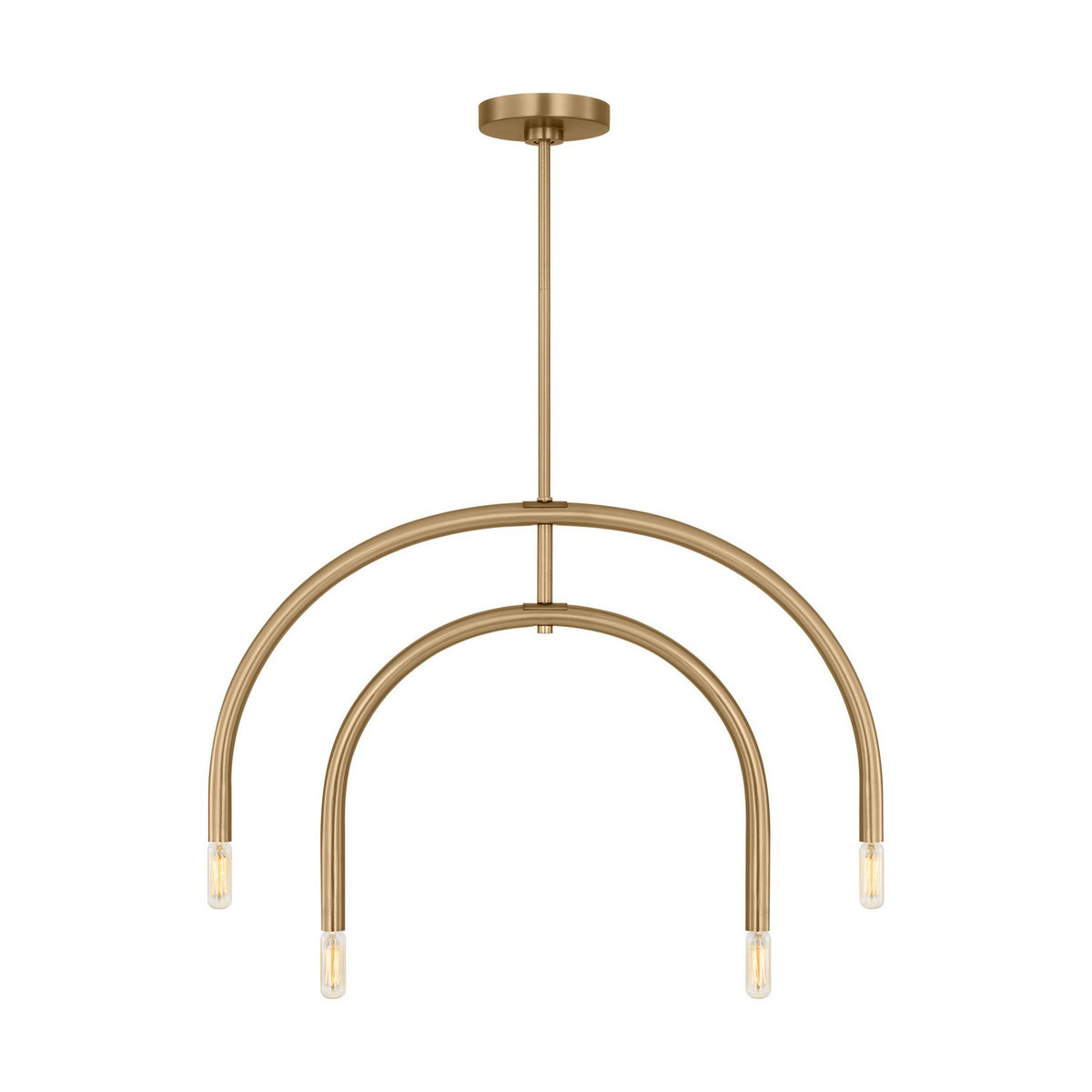 Hadden Four Light Chandelier in Satin Brass