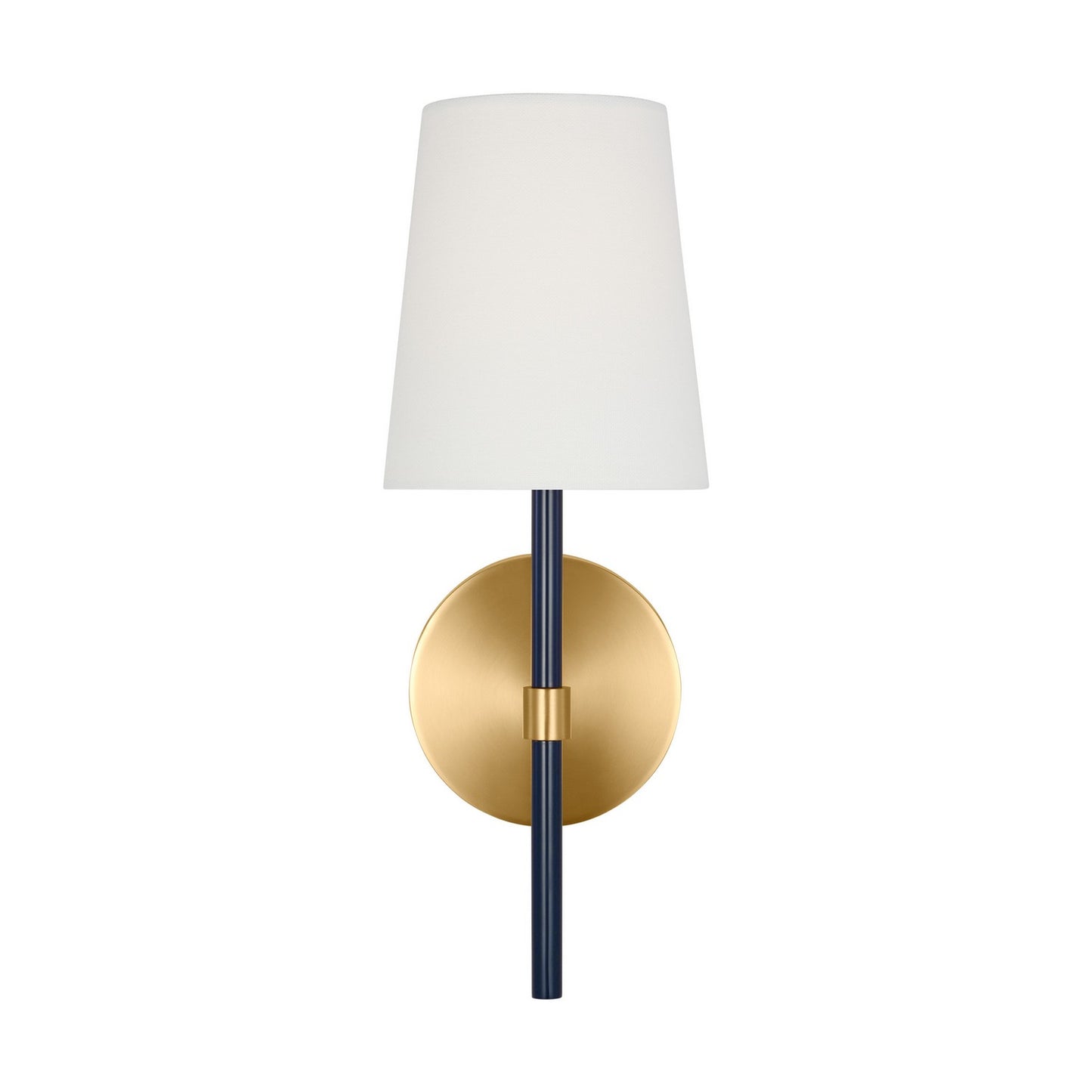 Monroe One Light Wall Sconce in Burnished Brass