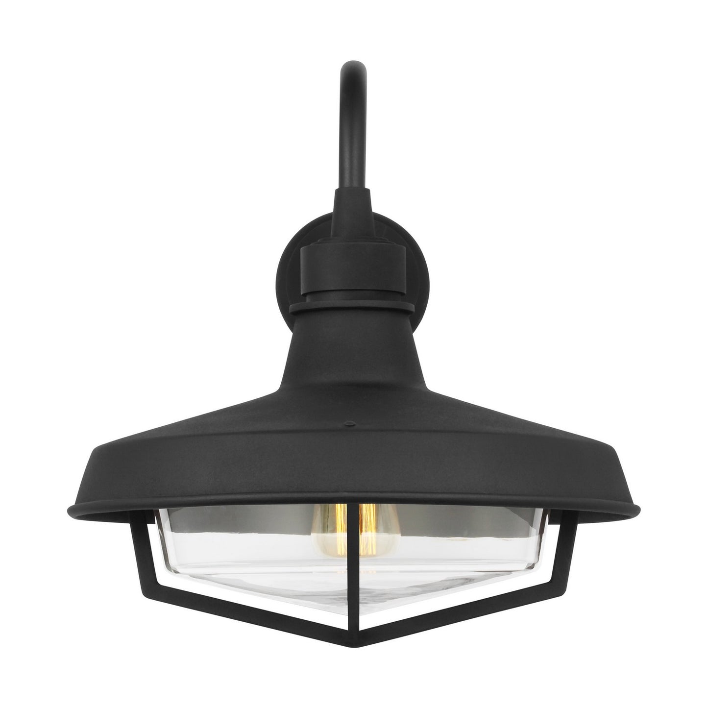 Hollis One Light Outdoor Wall Sconce in Textured Black