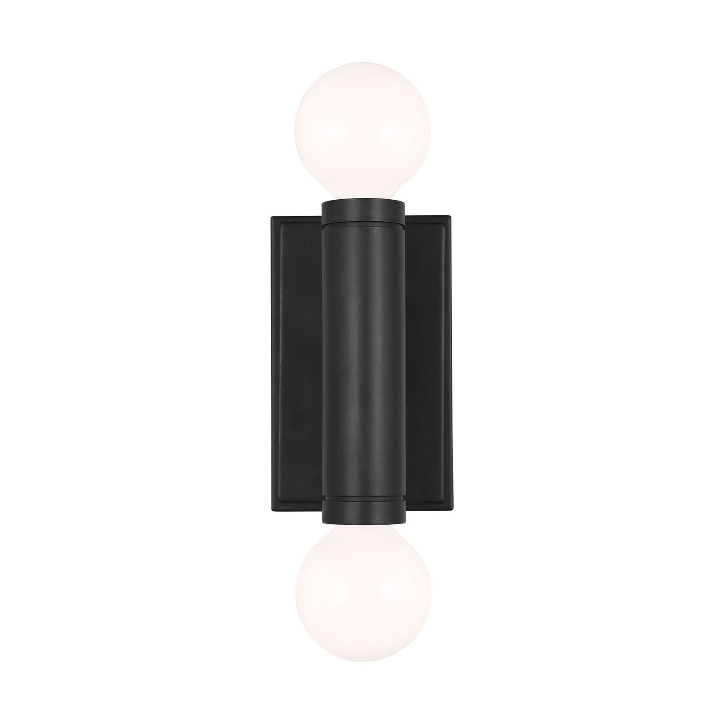 Beckham Modern Two Light Wall Sconce in Aged Iron