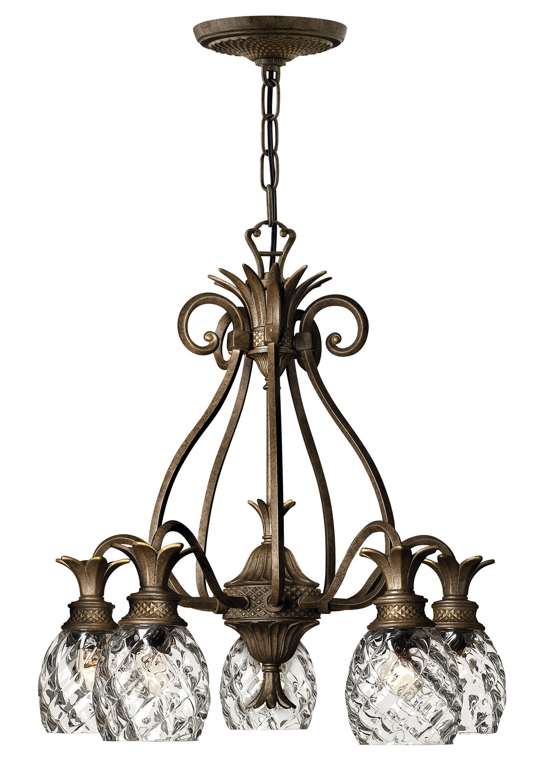 Plantation LED Chandelier in Pearl Bronze