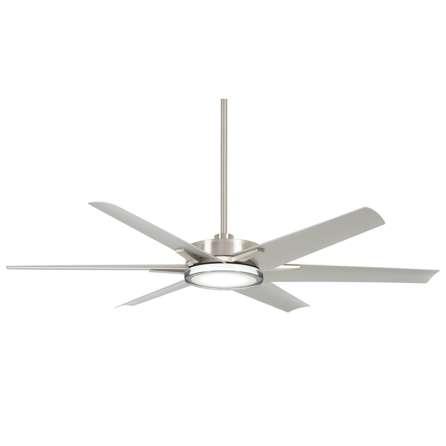 Deco 65" Ceiling Fan in Brushed Nickel Wet