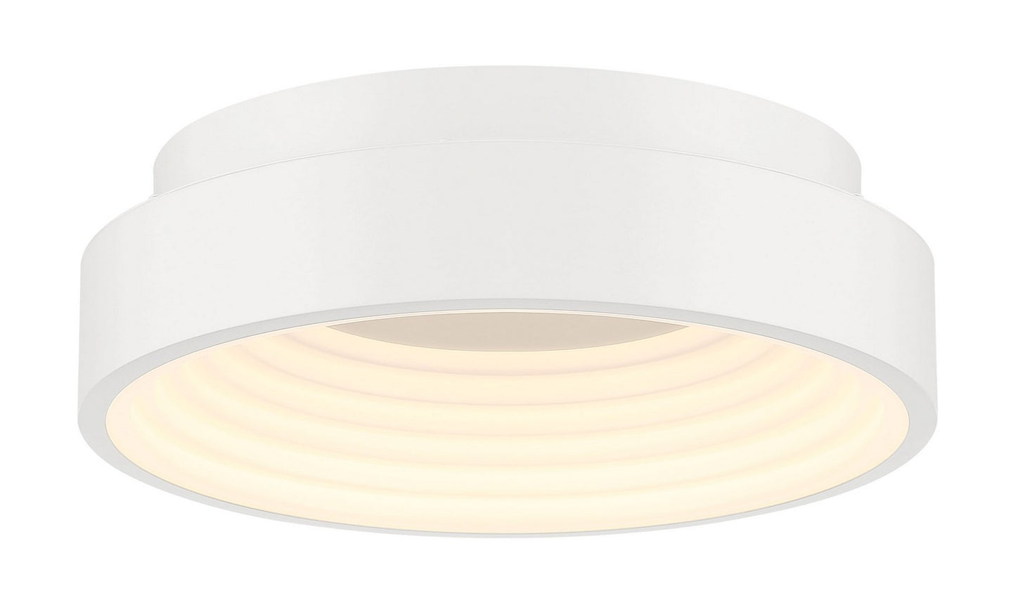 Conc LED Flush Mount in Matte White