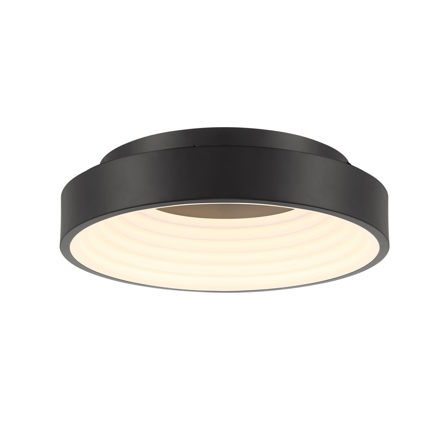 George Kovacs - P5551-66A-L - LED Flush Mount - Conc - Coal Black