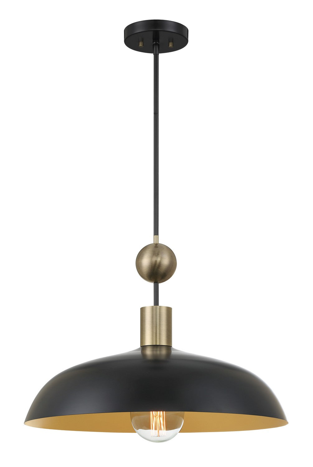 BILOXI One Light Pendant in Coal