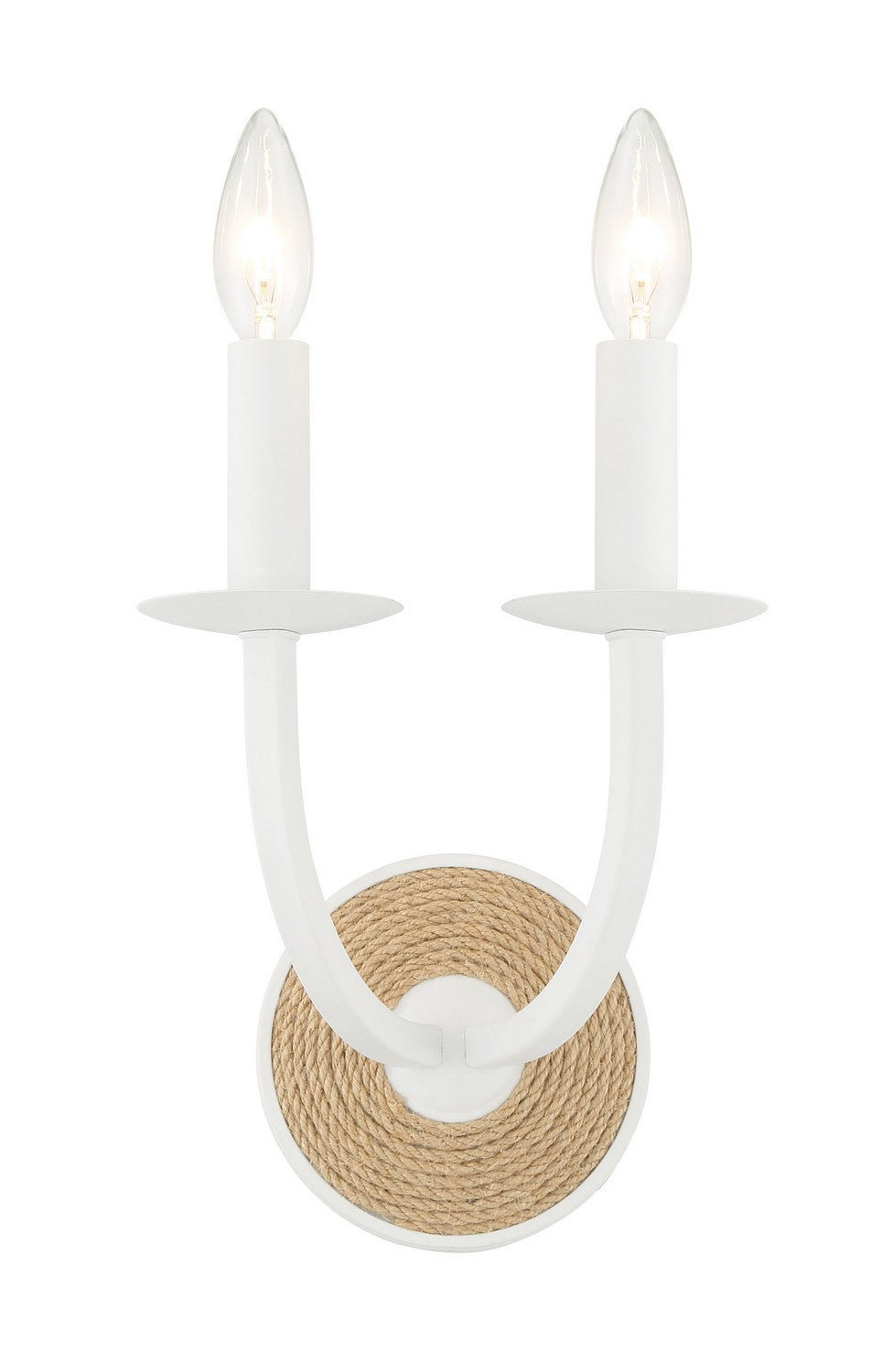 LANTON Two Light Wall Sconce in Sand White