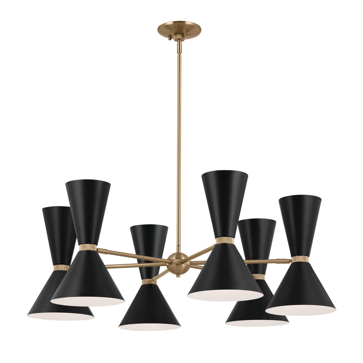 Phix 12 Light Chandelier in Champagne Bronze