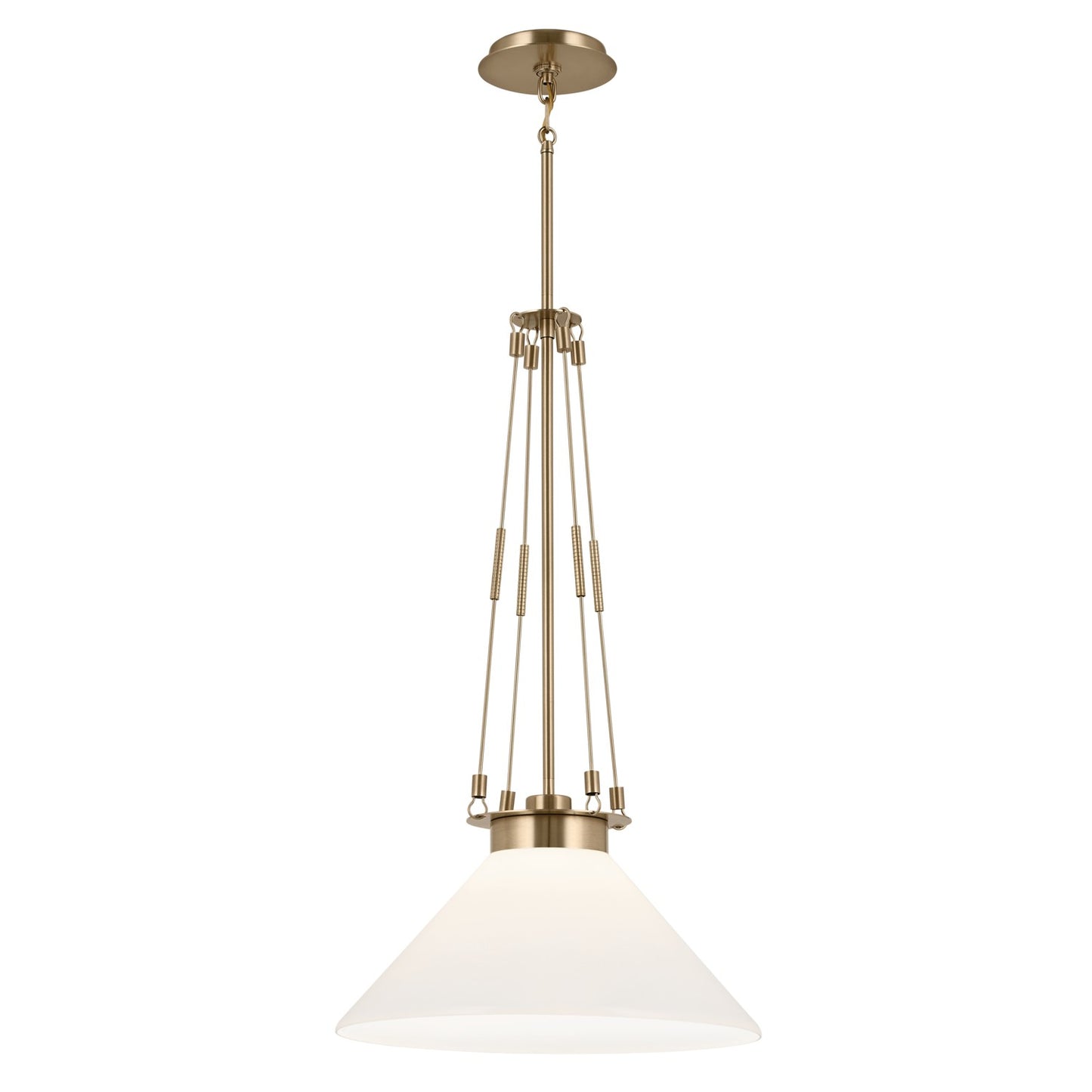 Albers One Light Pendant in Champagne Bronze