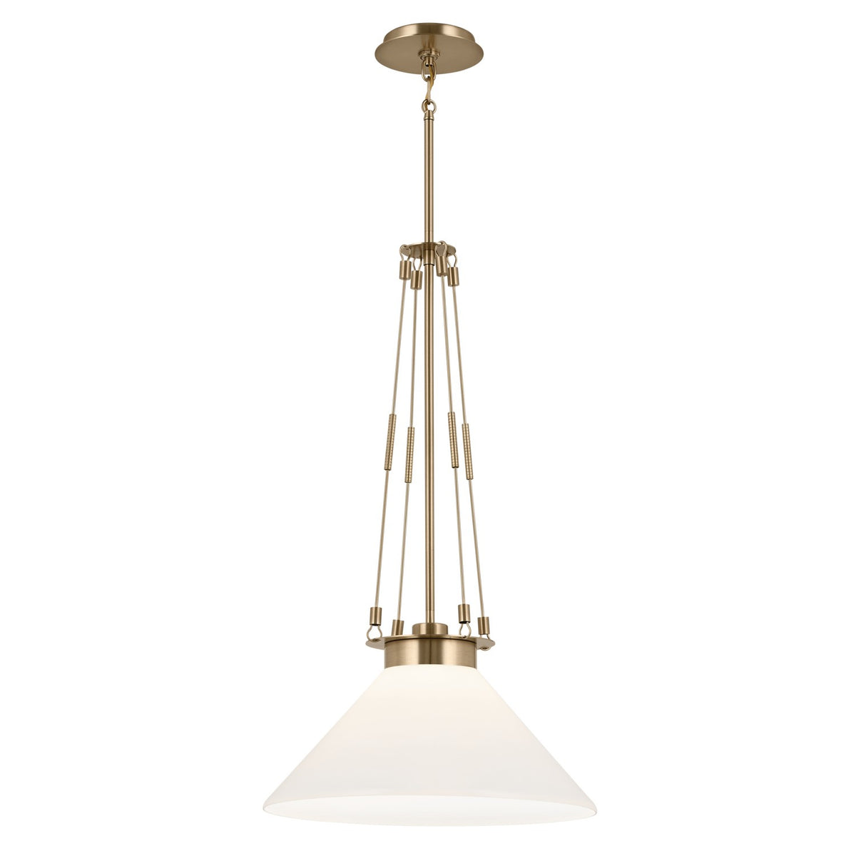 Albers One Light Pendant in Champagne Bronze