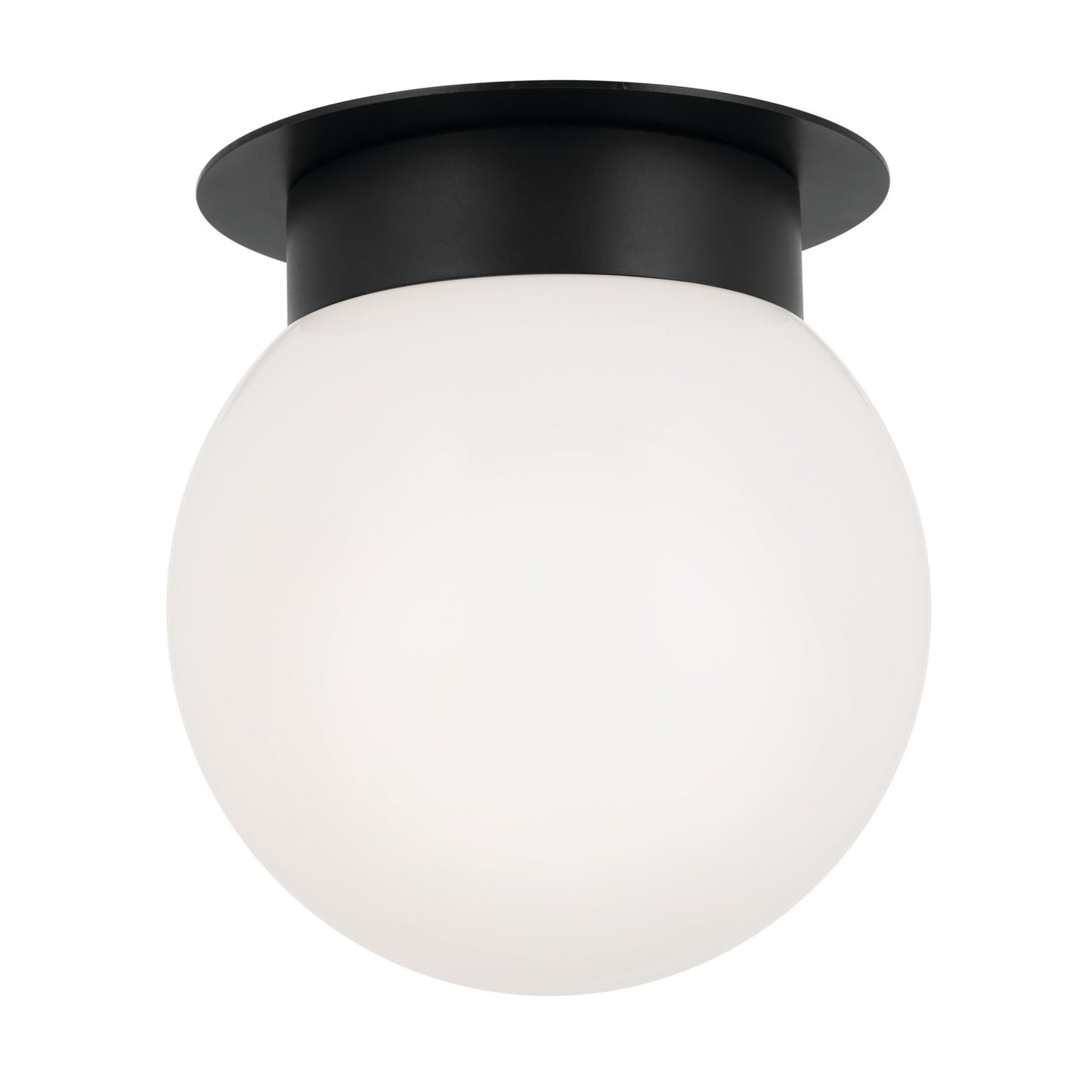 Albers One Light Flush Mount in Black