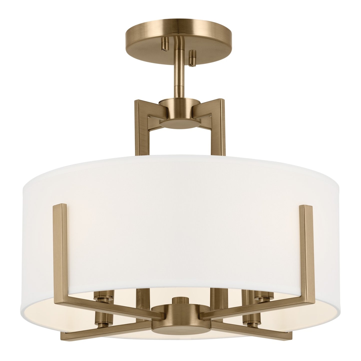 Malen Four Light Pendant/Semi Flush in Champagne Bronze