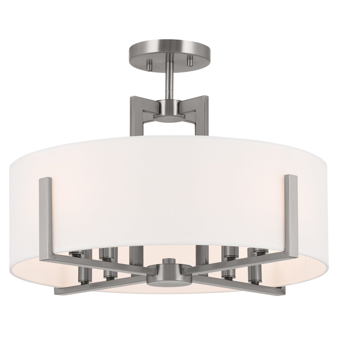 Malen Eight Light Pendant/Semi Flush in Classic Pewter