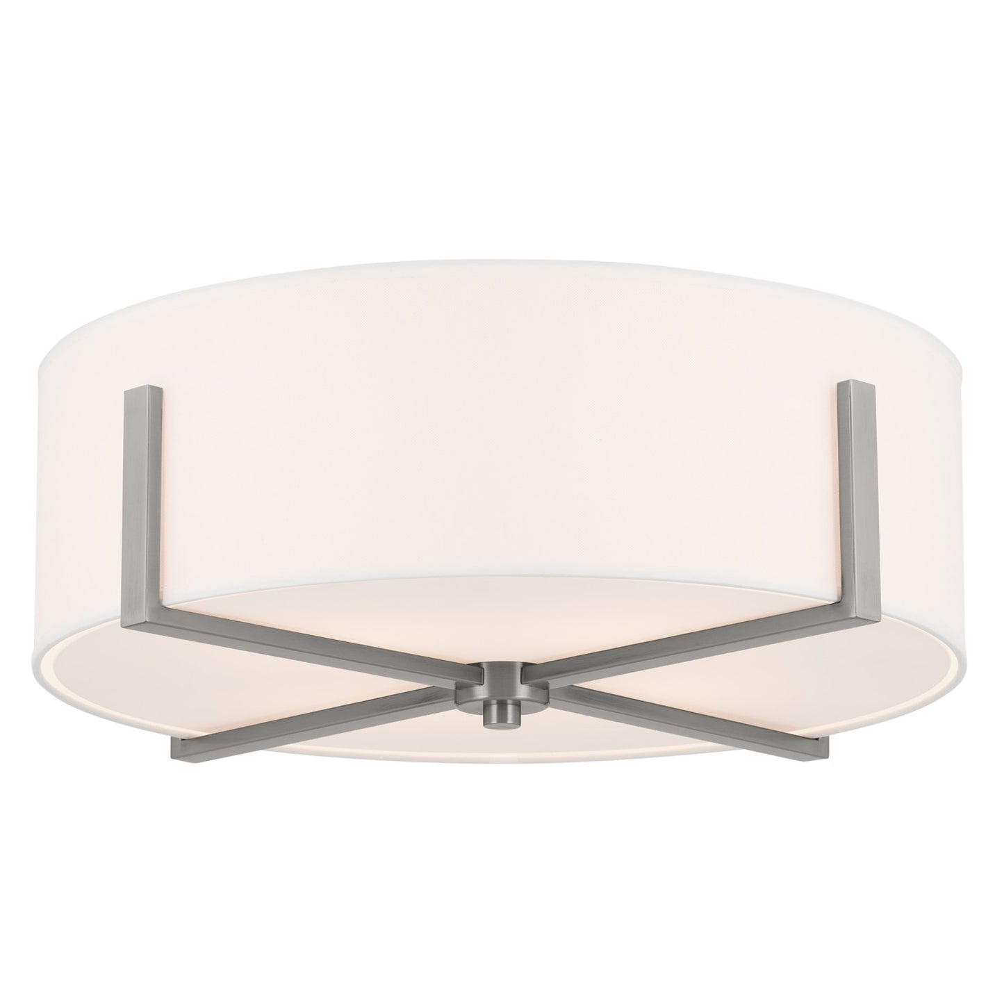 Malen Four Light Flush Mount in Classic Pewter