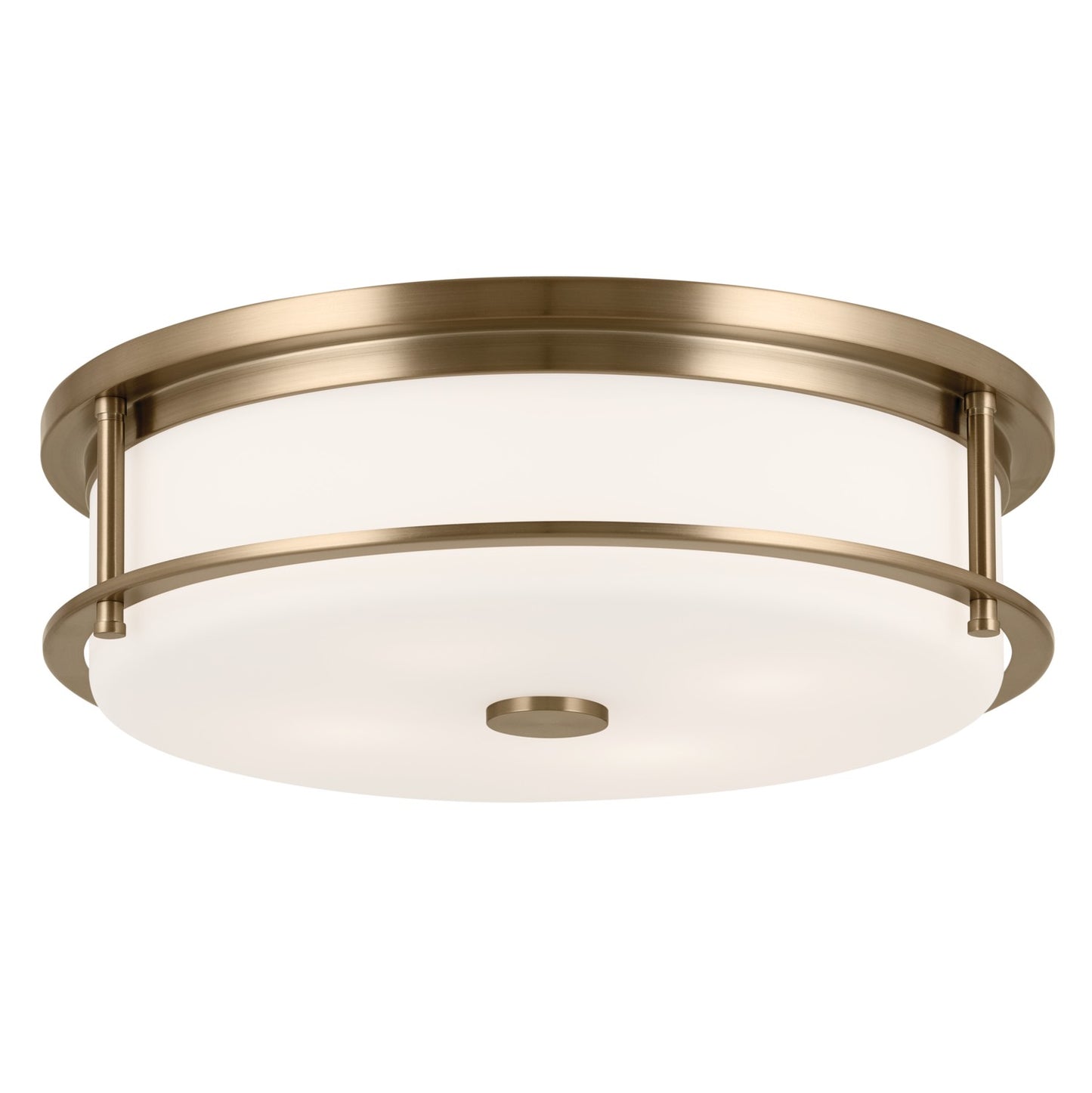 Brit Four Light Flush Mount in Champagne Bronze