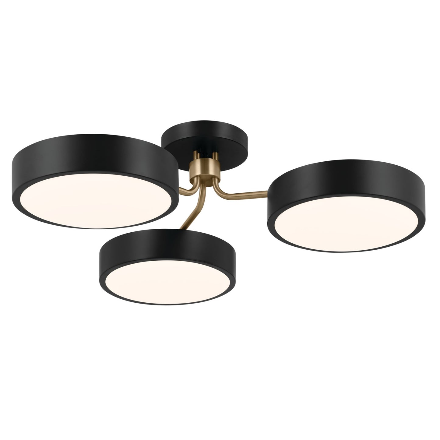 Sago LED Semi Flush Mount in Black