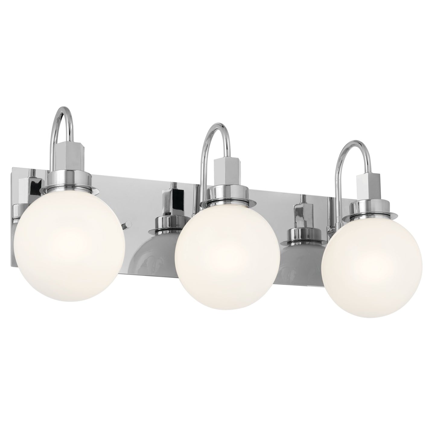 Hex Three Light Bath in Chrome