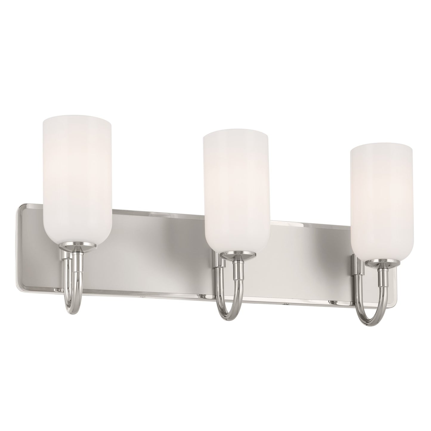 Solia Three Light Bath in Polished Nickel