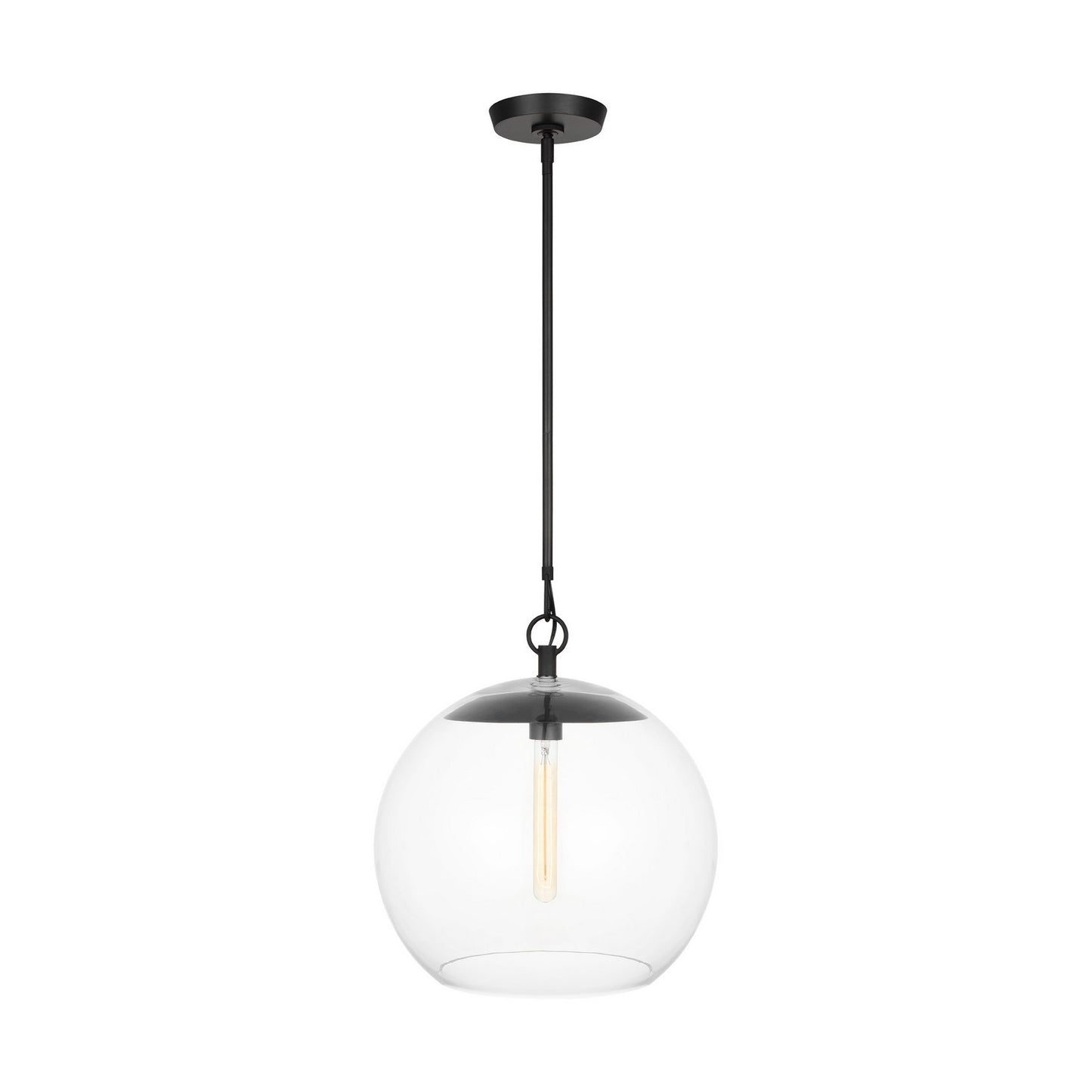 Atlantic One Light Pendant in Aged Iron