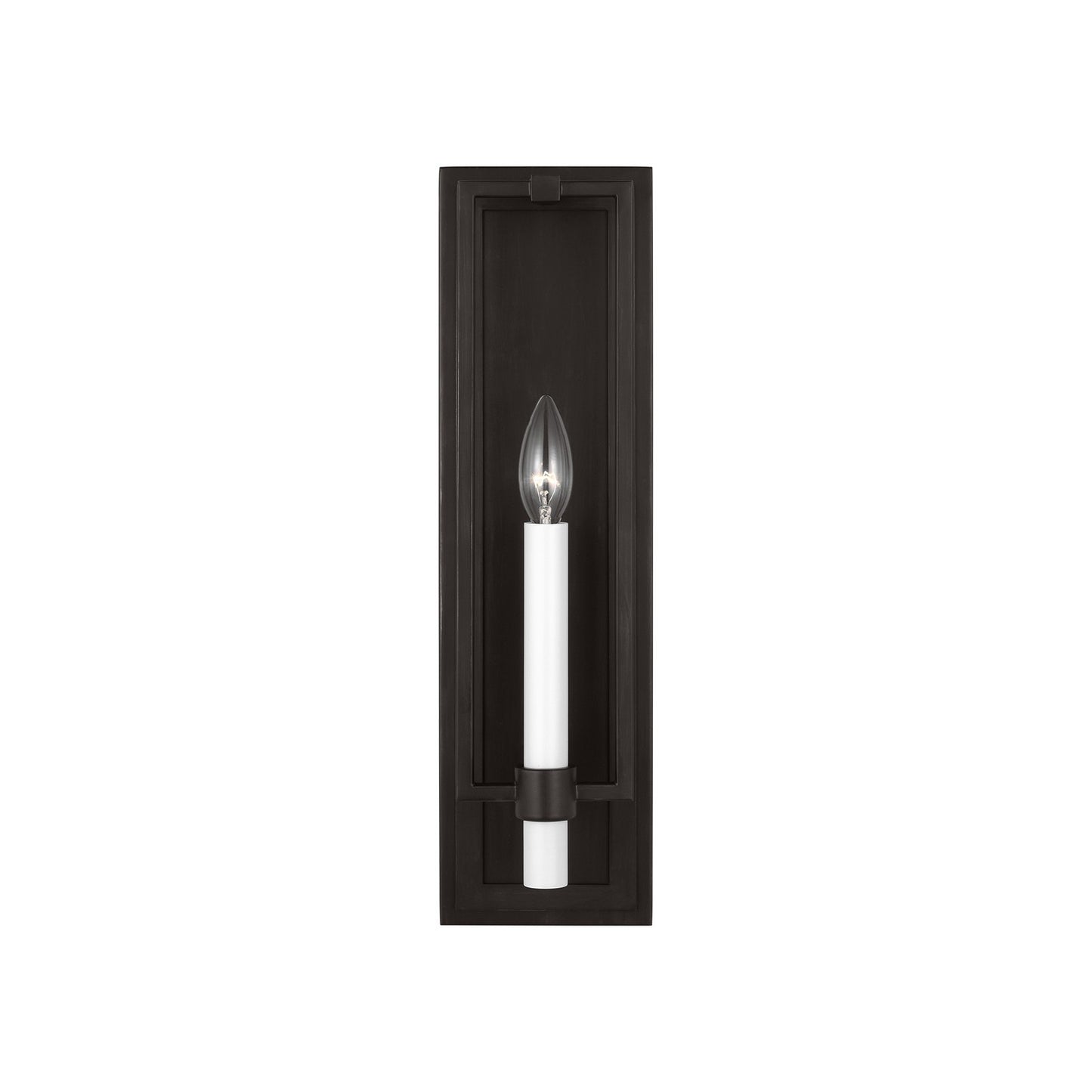 Marston One Light Wall Sconce in Aged Iron