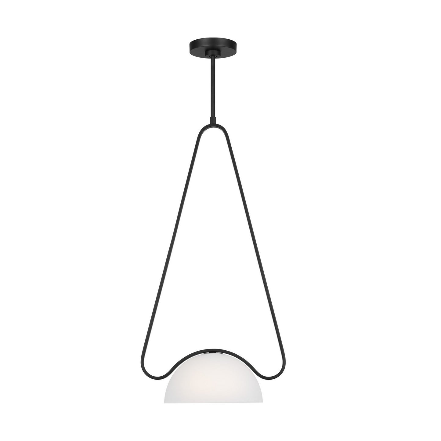 Nido One Light Pendant in Midnight Black