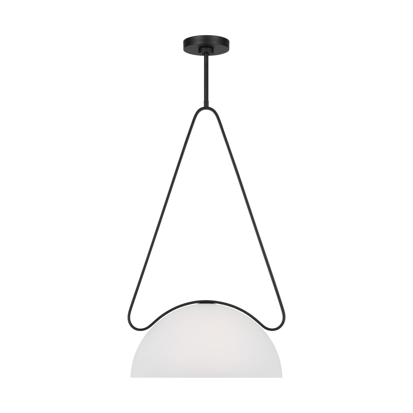 Nido One Light Pendant in Midnight Black